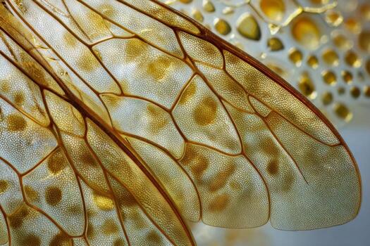 un cerca arriba de un ala de un libélula foto