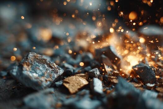 Gold and silver mining process photo