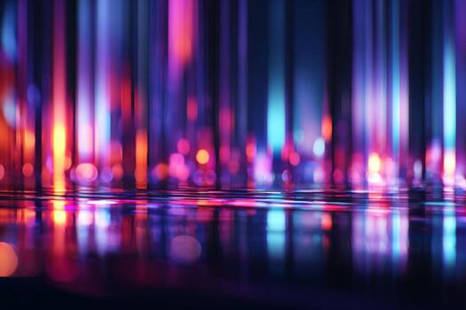 Abstract background with colorful lights and blurred lines photo