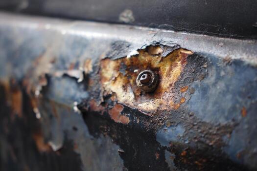 A rusty metal object photo