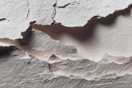 A close up of a piece of paper with a crack photo