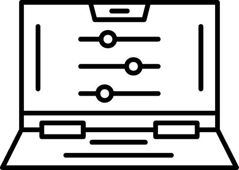 Application Setting Menu Icon vector