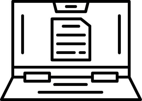 digital documento escribir vector