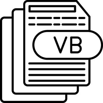 vb guión archivo vector