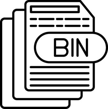 BIN Code File vector