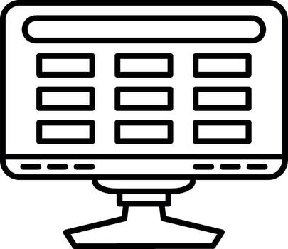 Personal Computer Device Icon vector