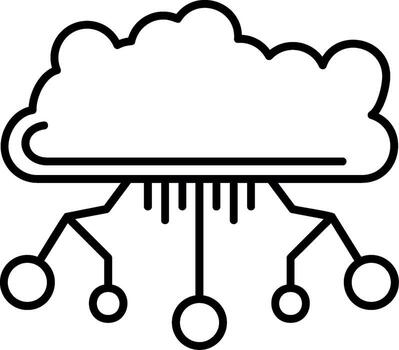 Cloud Computing Service Icon vector