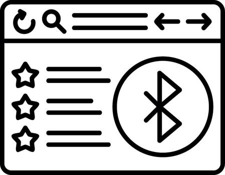 Bluetooth señal emparejamiento vector