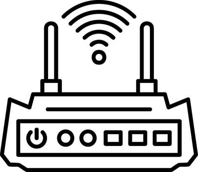 Wifi enrutador dispositivo Internet vector