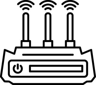 Wireless WiFi Router Icon vector