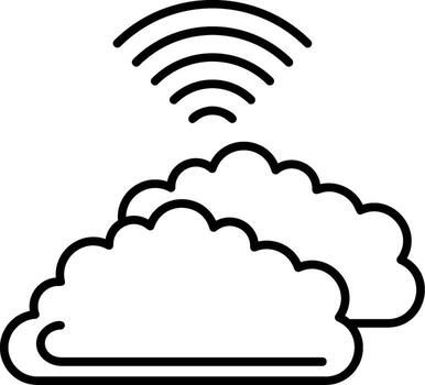 Cloud Data Storage Icon vector