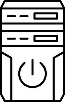 Computer Tower Icon vector
