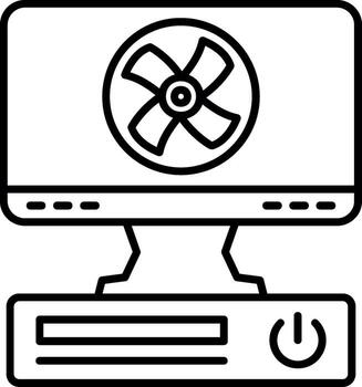 Office Computer Setup vector