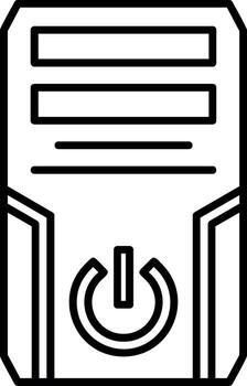 CPU Tower Case vector