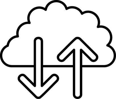 Cloud Storage Computing vector