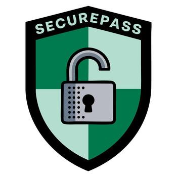 illustration of a security padlock system icon. Perfect for data protection, safety, cybersecurity, and secure access design projects. vector