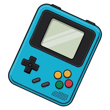 illustration of isolated videogame console on white background suitable for entertainment visuals gaming projects technology graphics and console design vector