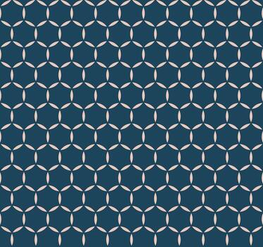 Seamless pattern with geometric circular shapes, retro abstract design, modern stylish background, repeating minimal decorative wallpaper, trendy textile and fabric ornament for surface print vector