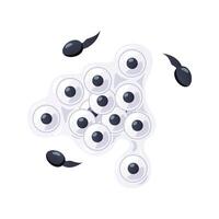 Frogspawn isolated on white background. vector