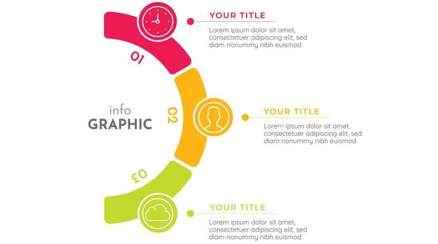 illustration of an infographic featuring tabs and titles, arranged for easy data presentation with a clean and modern layout, perfect for visualizing information and key points 05 vector