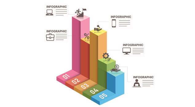 infographic featuring tabs and titles, arranged for easy data presentation with a clean and modern layout, perfect for visualizing information and key points 03 vector