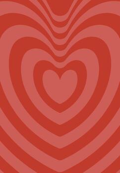 Groovy hippie 70s backgrounds. heart background, love background. distorted texture in trendy retro psychedelic style. vector