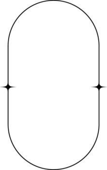 a circle with a line through it vector