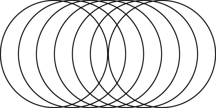 the four circles are arranged in a circle vector