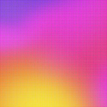 Bright rainbow gradient background, dotted backdrop. vector