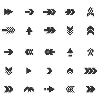 Set of Website arrow icon collection. Dropdown arrow symbol. eps illustration design. vector