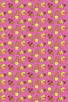 hielo crema conos y tazas modelo vector