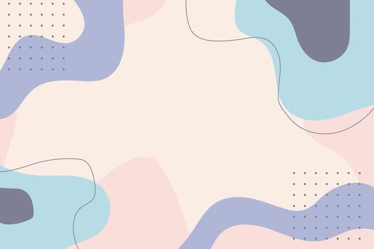 Abstract colorful shapes in pastel tones vector