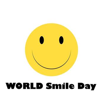 Smile world day vector