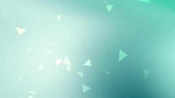 pallido blu fondale con sparpagliato traslucido triangoli. adatto per digitale sfondi, tecnologia presentazioni, geometrico disegni, e moderno composizioni. video