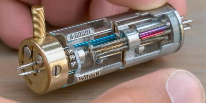 A detailed look at a complex mechanical instrument with precision engineering and micro components. photo