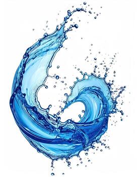 A blue wave is shown in the air photo