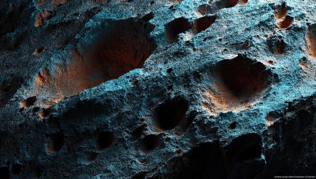 A close up of the surface of a rock photo