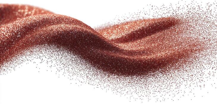 A red fabric is blowing in the air photo