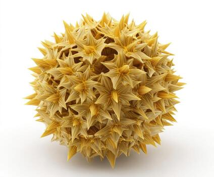 un 3d modelo de un amarillo flor foto