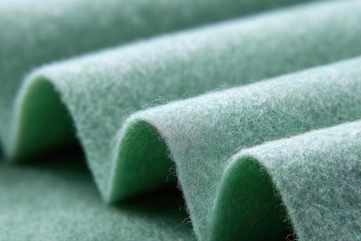 Soft green felt fabric texture with gentle folds, perfect for craft projects and design photo