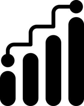 Incrementality Testing Minimal Glyph Icon vector