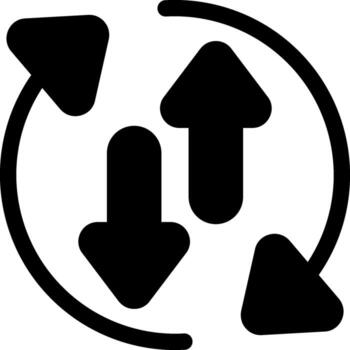 Spark Shift Minimal Glyph Icon vector