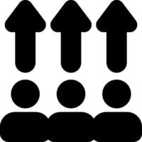 autorizar más mínimo glifo icono vector