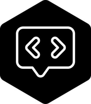 código revisión mínimo glifo icono vector