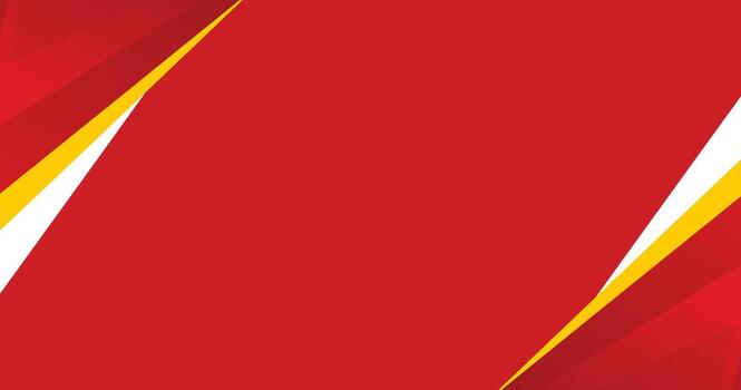 Red Abstract Background Design with Yellow Geometric Shapes vector