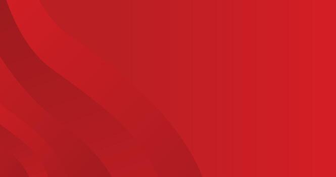 Dynamic red abstract background featuring curved wave vector