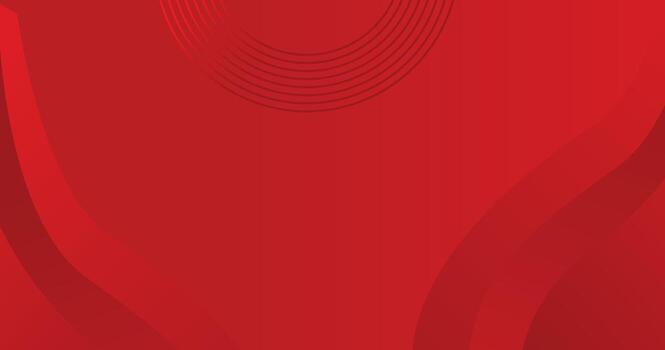 Abstract Red Background with Wave Pattern and Circular Accents vector