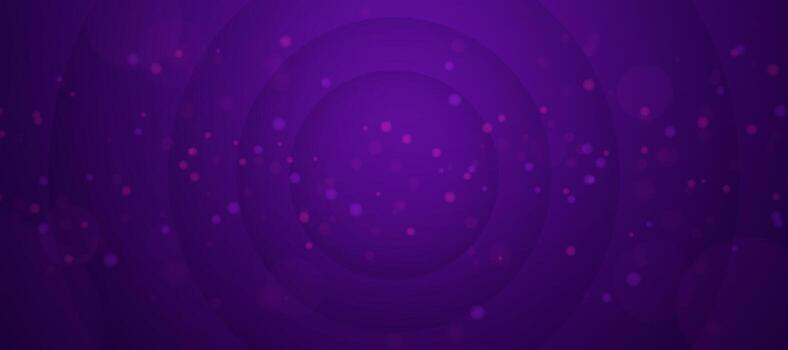 abstract purple background with subtle concentric circles and particles vector