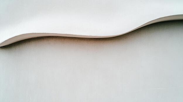 Soft curves and gentle textures of a modern wall design photo