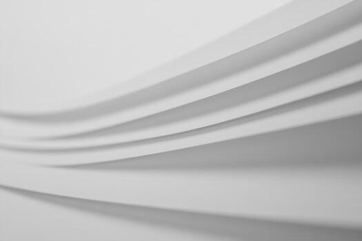 Curved sheets of paper create an abstract design in soft light photo